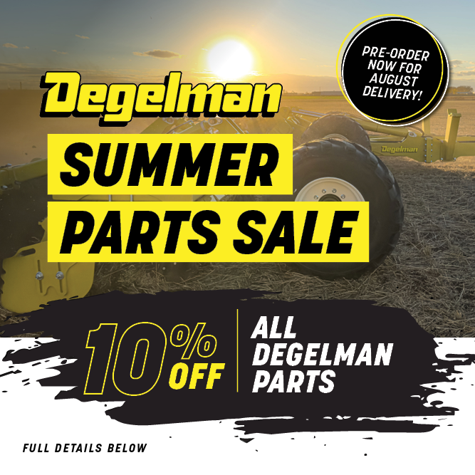 Degelman Summer Parts Sale